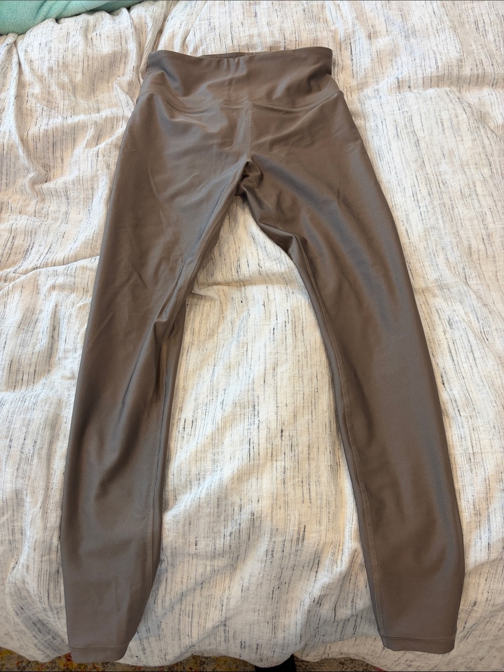 Athleta Taupe High-Waist Leggings